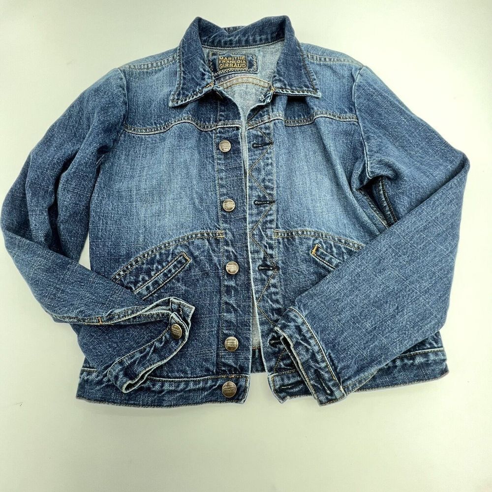Marithe Francois Girbaud Denim Jacket Unisex Kids Size Medium  VTG
